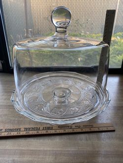 12” Cake / pastry plate with 10” Dome