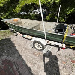 Jon Boat 14ft With Trailer