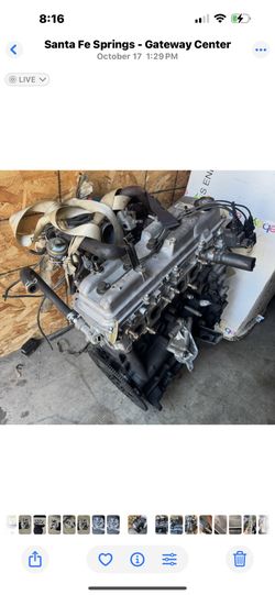 95-04 TOYOTA TACOMA - 2RZ-FE 2.4L - 4 CYLINDER ENGINE MOTOR LONG BLOCK - 72K MLS