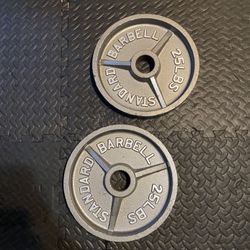 25Lbs Olympic Old School Plates