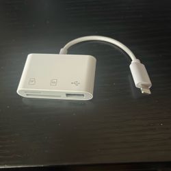 Apple Av Adapter  TF, SD, USB 