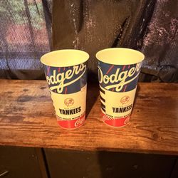 Dodgers Vs Yankees Soda Cups 