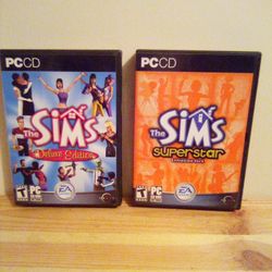 PCCD The Sims Deluxe Edition Or Superstar Expansion Pack $10 Each 