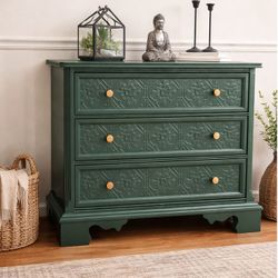 3 Drawer  Dresser/ Large Nightstand Or Side Table. 