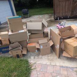 About 30 Boxes For Moving Or Storage