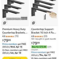 Heavy Duty Counter Top Brackets 