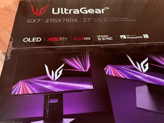 LG 27GX790A-B 27-inch Ultragear OLED Gaming Monitor QHD 1440p 480Hz