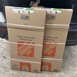 (2) NEW Tall Wardrobe Boxes (Retails $23Each)