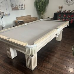 OLHAUSEN  Oak 8ft 3 Slate Pool Table 