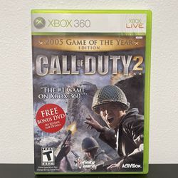 Call Of Duty 2 Game Of Year Edition Xbox 360 Great Condition Video Game COD