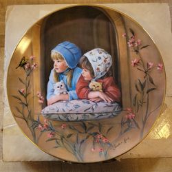 1983 Reco Collector 9 1/2" Plate "Sunday Best" by Sandra Kurk Mint (i13)
