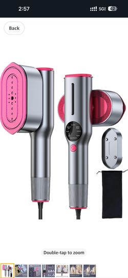 Travel Steamer for Clothes,10s Heat Up,6+1 Professional Modes for Easier Use,Travel Size Garment Steamer ＆ Iron 2 In 1, Large Ceramic Heat Panel,Handh