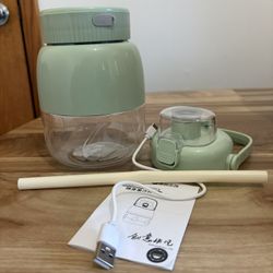 Gezet Portable Juice USB Rechargeable Blender Cup Green for Juice Smoothie