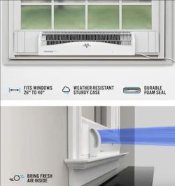 Factory Sealed‼️ 26 in. 4-Speeds Window Fan with Alexa Reversible Exhaust Mode Weather Resistant Case Whole Room