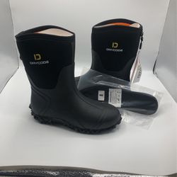 Drycode Women’s Waterproof Rubber Muck Boot Steel Shank Multi-Season - Size 7