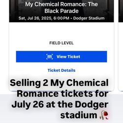 My Chemical Romance The Black Parade Jul 26 Dodger Stadium