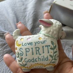 2019 Hallmark Keepsake Ornament titled "Love Your Spirit, Godchild". 