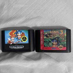 Sonic the Hedgehog 2 & 3 Sega Genesis CARTRIDGE ONLY!