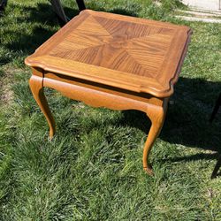 Solid Oak End Table