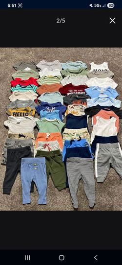 Lot of Baby Boy Clothes size 0-12months. All for 30$