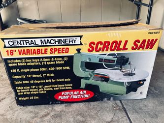 Central Machinery 16" Variable Speed Scroll Saw