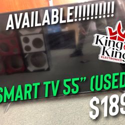 AVAILABLE!!!!!!! SMART TV 55” (USED)