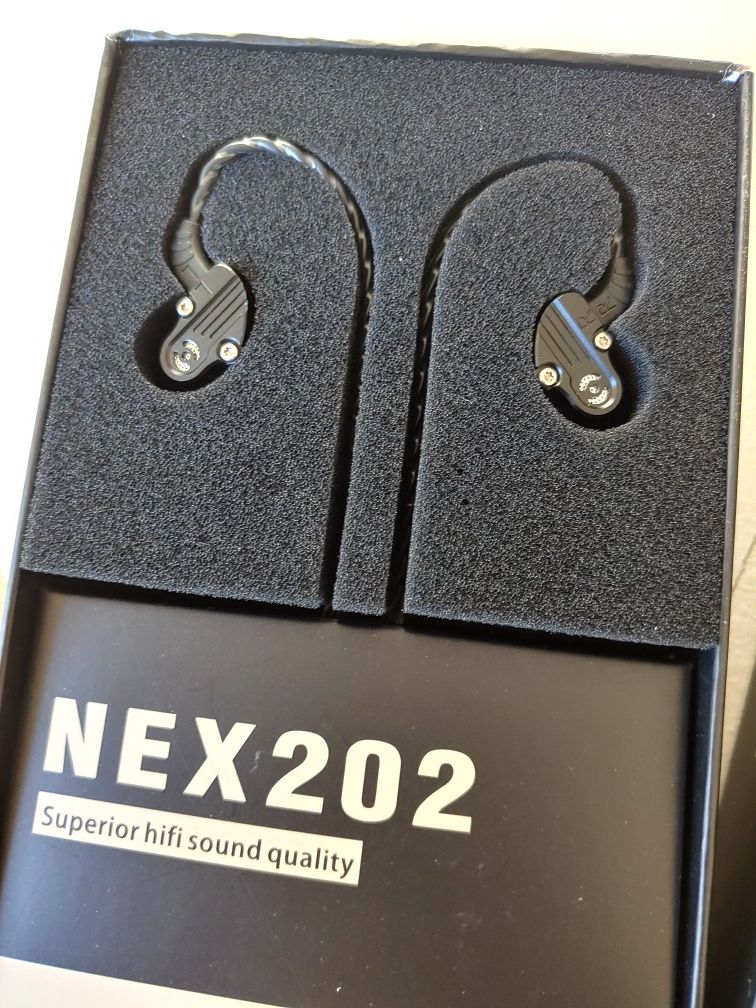 RevoNext NEX202 in Ear Monitor,Dual Driver 1DD+1BA Aluminum Alloy Shell Wired Earbuds