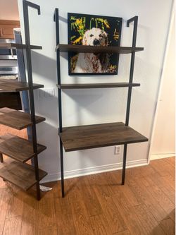 Wall mount desk and shelves by Nathan James