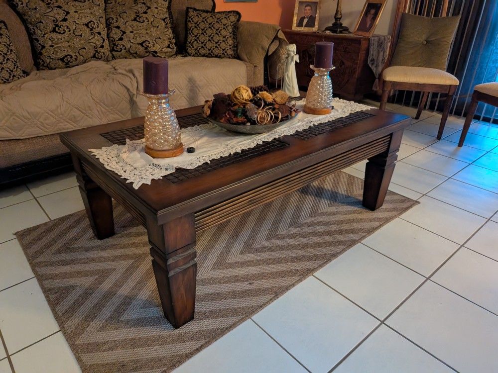 Coffee Table With Side Table