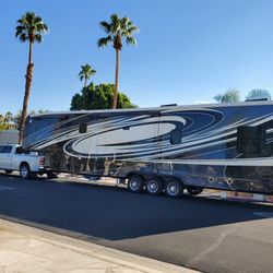 DRV FULLHOUSE LX455 LUXURY 5TH WHEEL TOY HAULER 