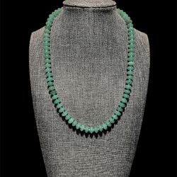Sterling Silver Green Aventurine Necklace New
