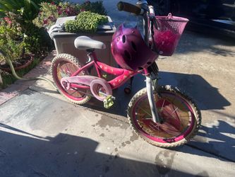 Girls Bike with Helmet - 13” Wheels