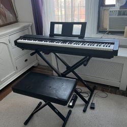 Yamaha P45 Keyboard with Pedal, Stand & Bench - Delivery Extra
