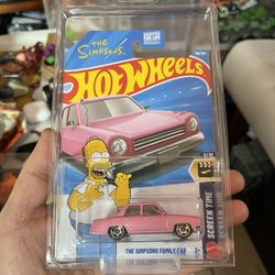 Hot Wheels The Simpsons Family Car Screen Time Pink Diecast 1:64 Scale New 2026 