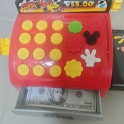 Mickey And The Roadster Racers Toy Cash Register With Sounds And Fake Money