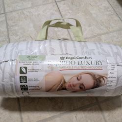 Regal Comfort Bamboo Luxury Memory Foam Pillow Queen 28"x19" Hypoallergenic