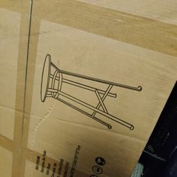 2, Metal And Wood Bistro Tables. $110 Each