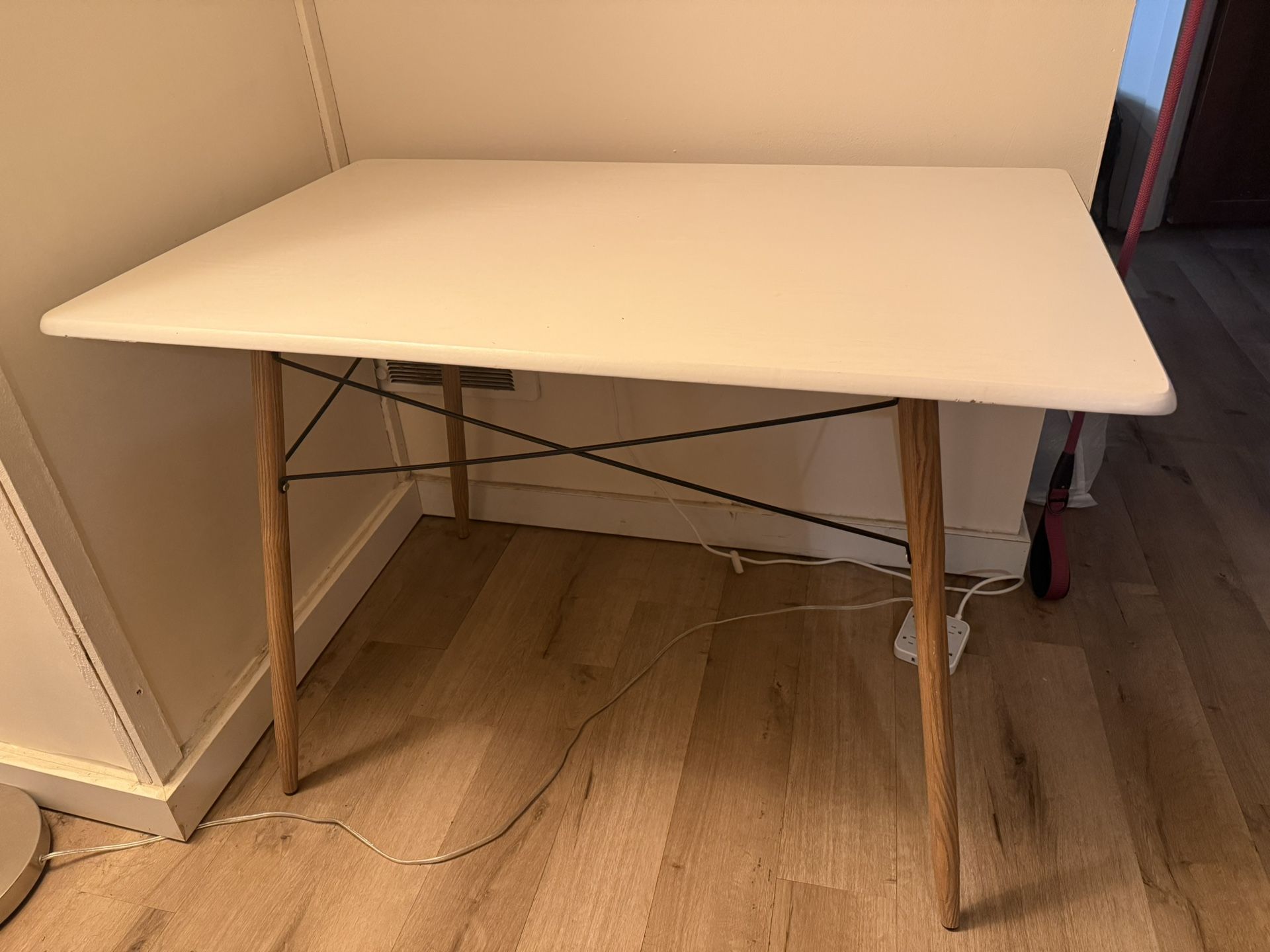 Table, 4 chairs, and 3 barstools
