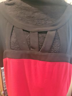 Blouse Red and Black