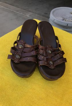 Sundance brown wedges