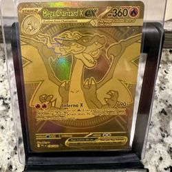 pokemon phantasmal flames mega charizard x ex gold