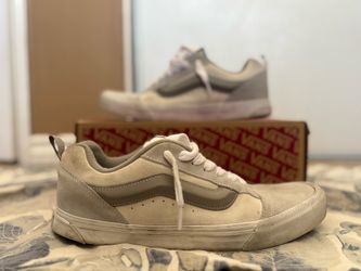 Vans Knu Skool Oatmeal/Tan Suede - Chunky Shoes