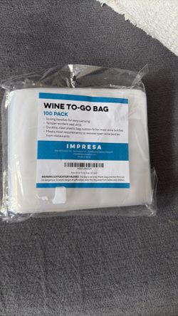 Impresa Wine To-Go Bags (100 Count)