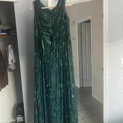 Green Party Dress