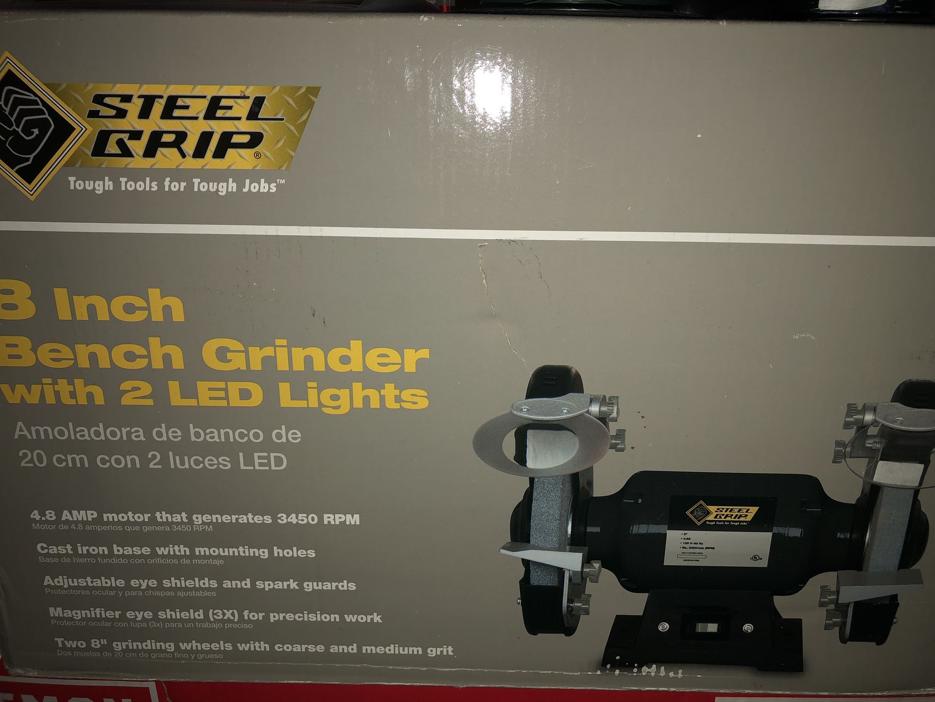 brand new and unopened bench grinder