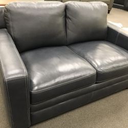 Leather Loveseat 