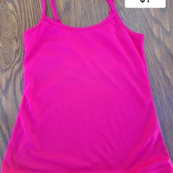 Fuchsia Spaghetti Strap Blouse. Tank Top. Blusa De Tirantes 