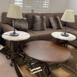 Sofa , Side Table Set and a Coffee Table 