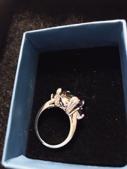 Rhodelite garnet Sterling Silver Ring