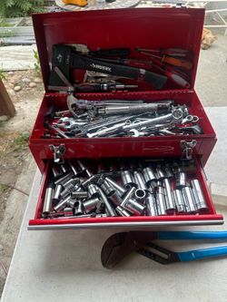 Tool box with tools